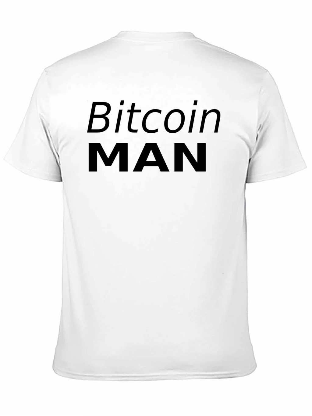 Bitcoin Man Black Graphic T-Shirt