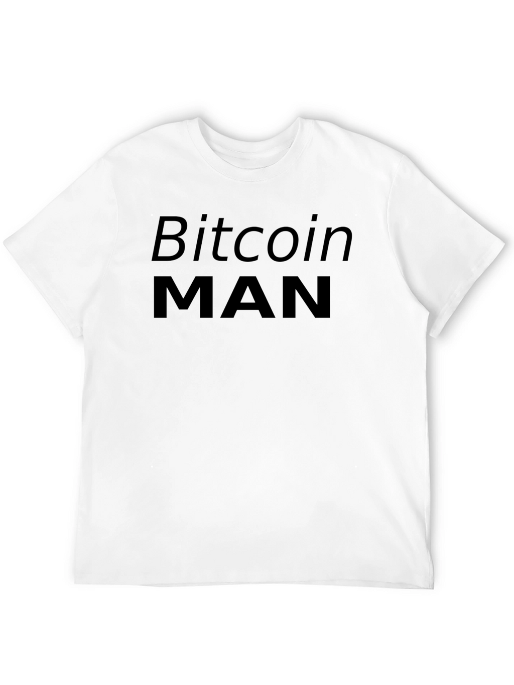Bitcoin Man Black Graphic T-Shirt