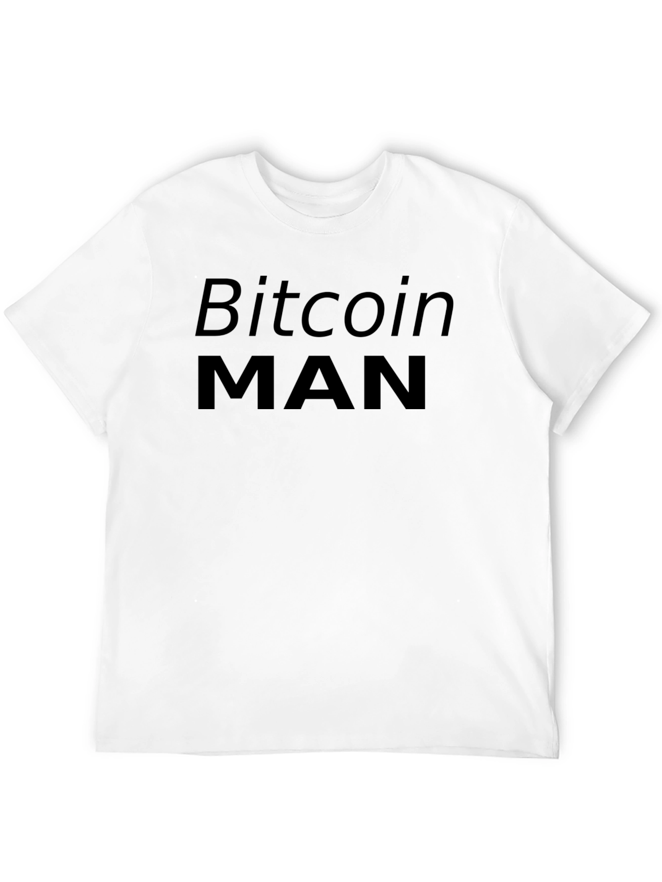 Bitcoin Man Black Graphic T-Shirt