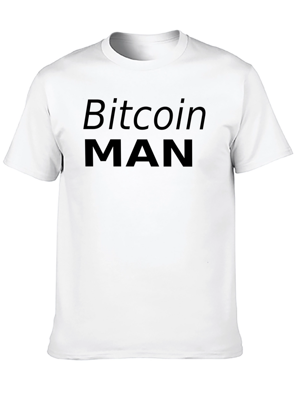 Bitcoin Man Black Graphic T-Shirt