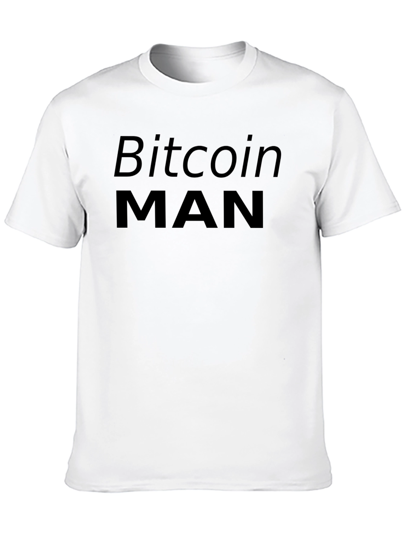 Bitcoin Man Black Graphic T-Shirt