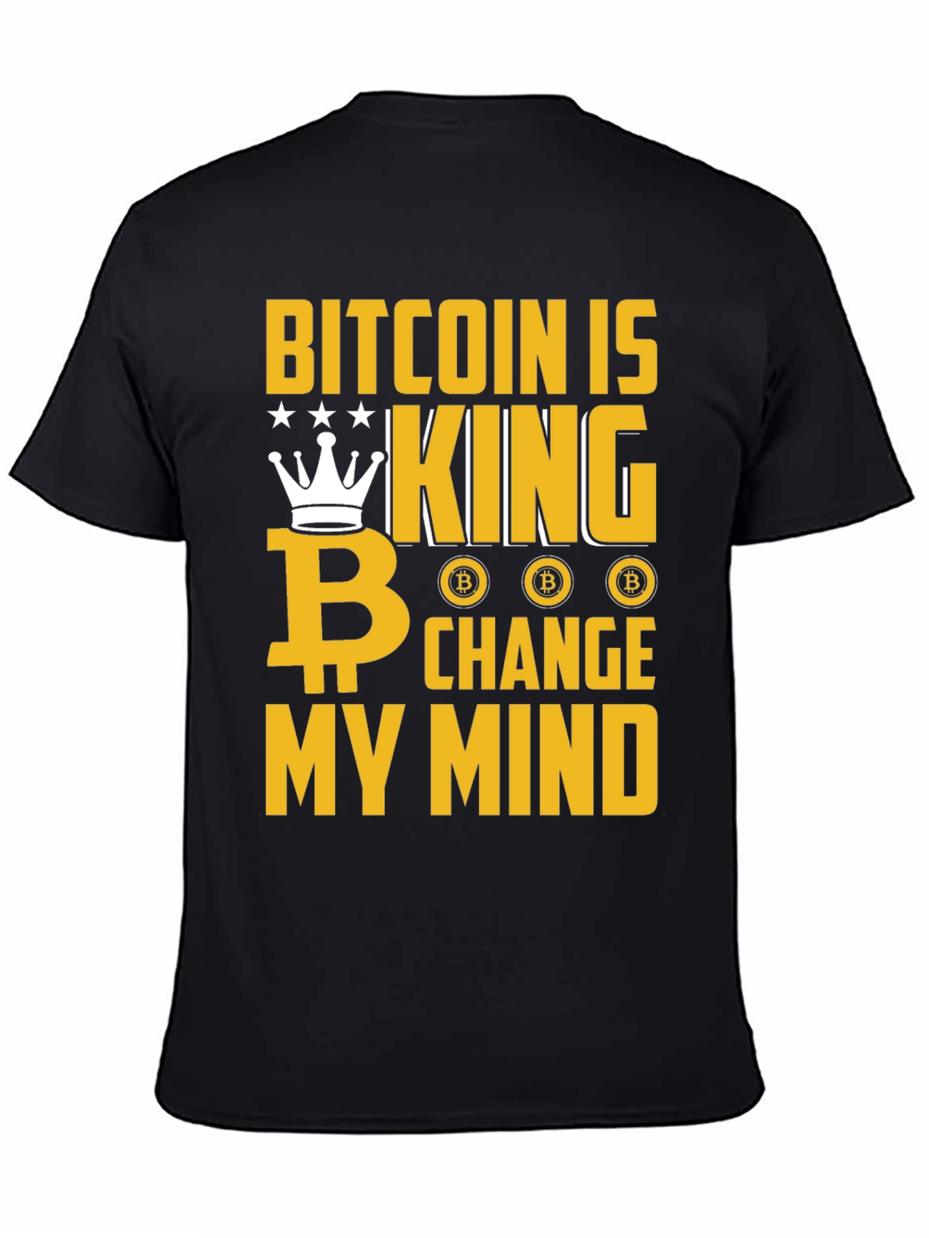 Bitcoin Is King Graphic T-Shirt