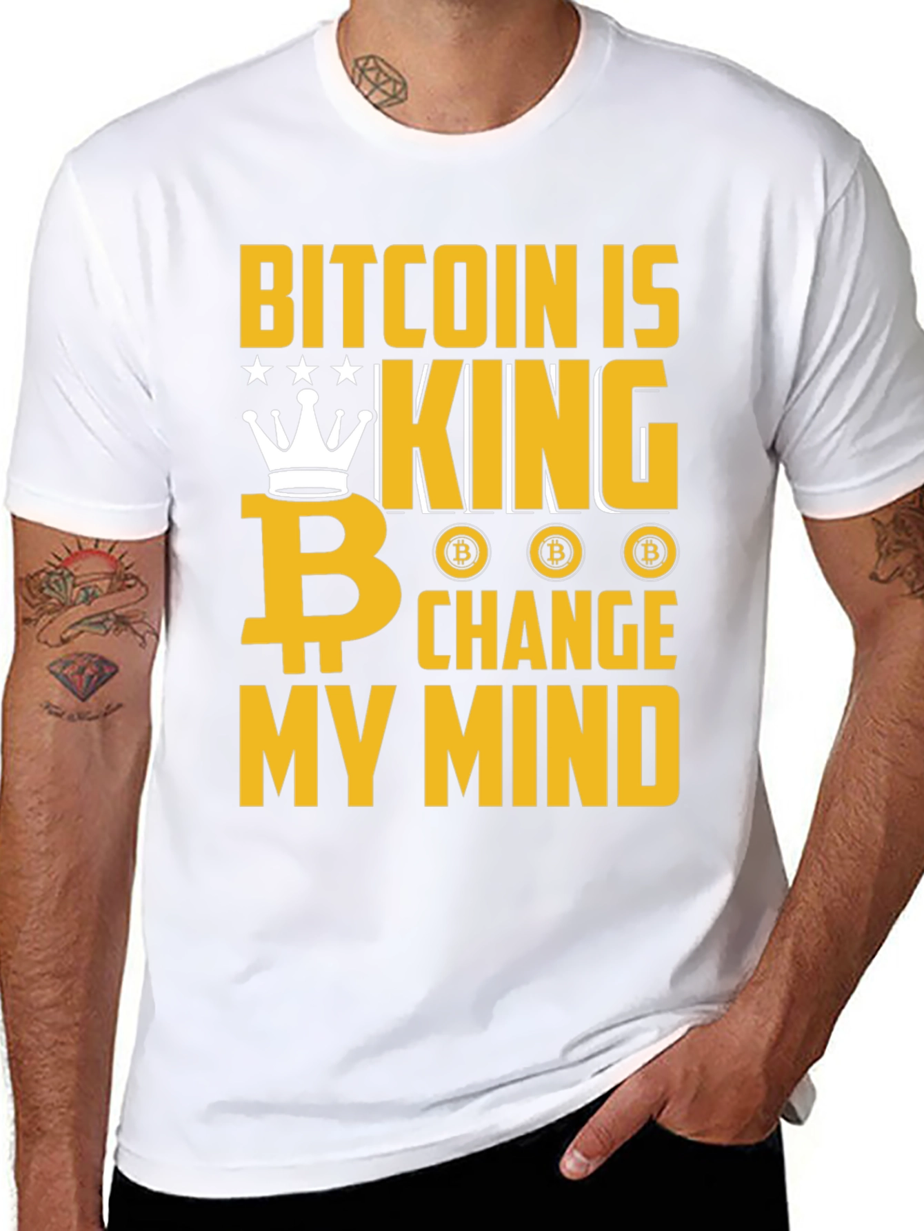 Bitcoin Is King Graphic T-Shirt