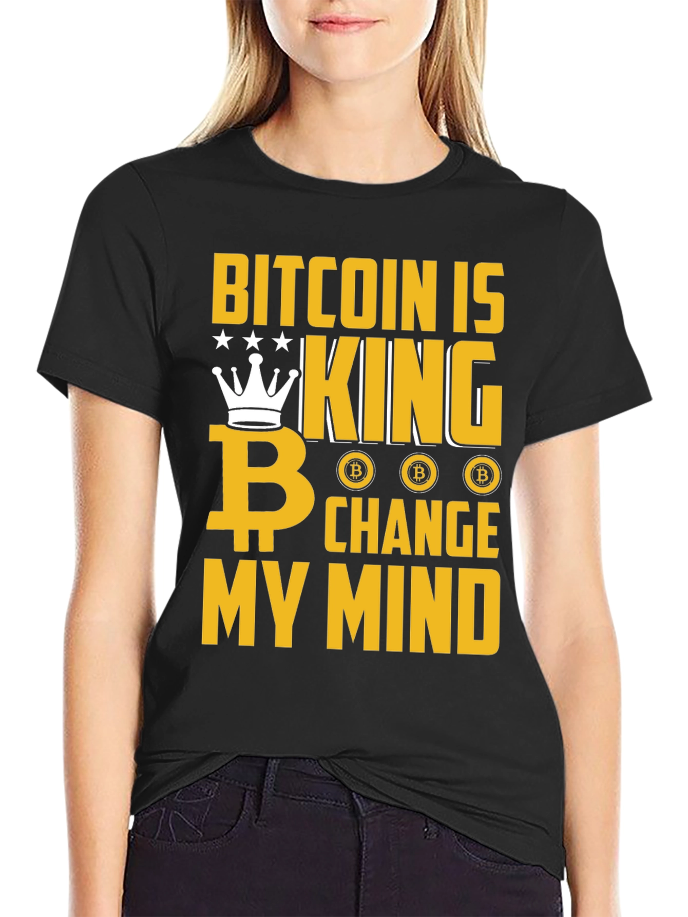 Bitcoin Is King Graphic T-Shirt