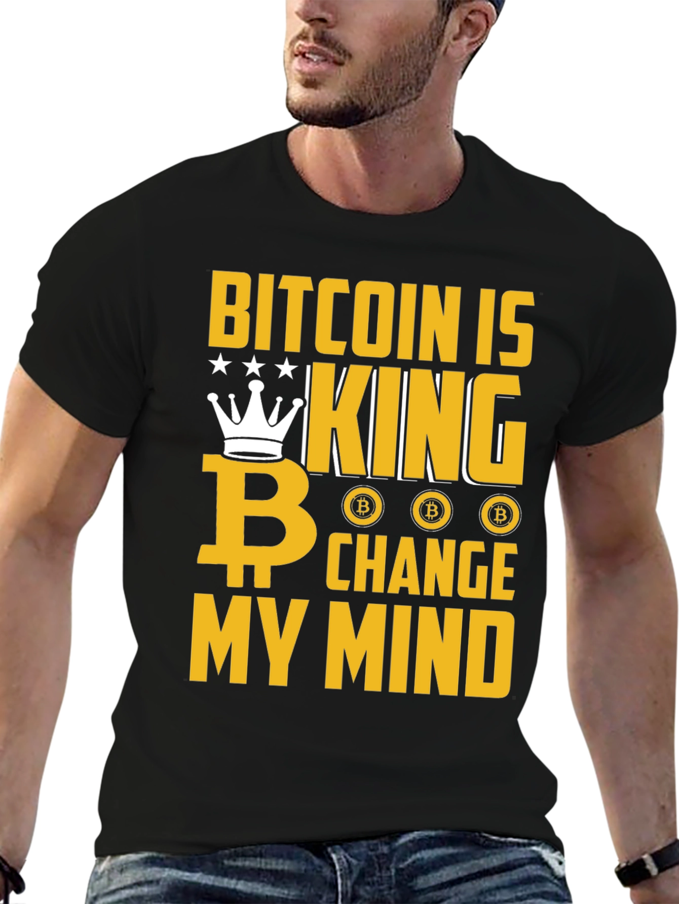 Bitcoin Is King Graphic T-Shirt