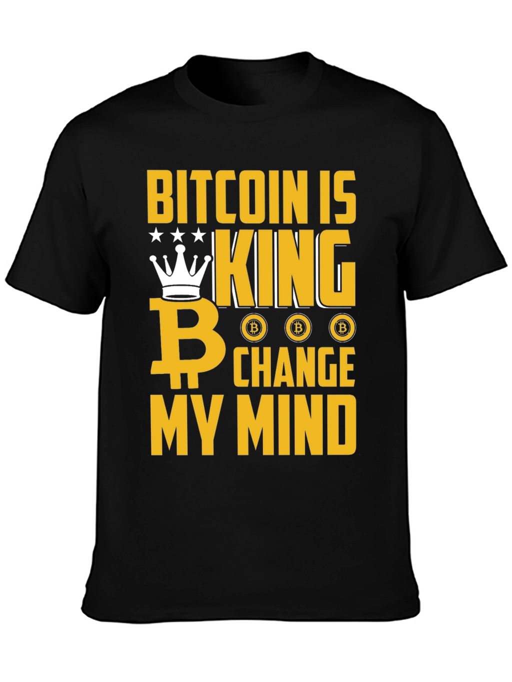 Bitcoin Is King Graphic T-Shirt