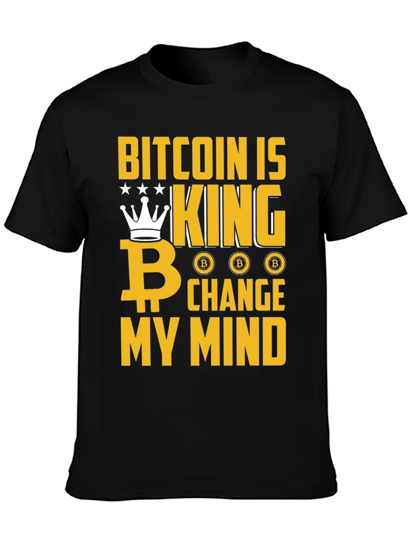 Bitcoin Is King Graphic T-Shirt