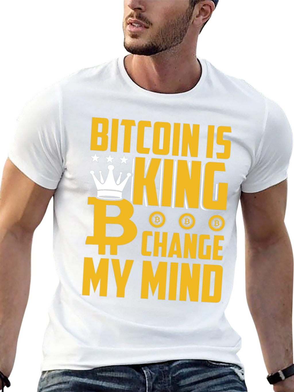 Bitcoin Is King Graphic T-Shirt