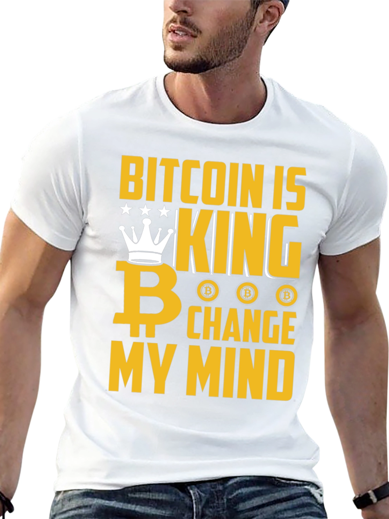 Bitcoin Is King Graphic T-Shirt