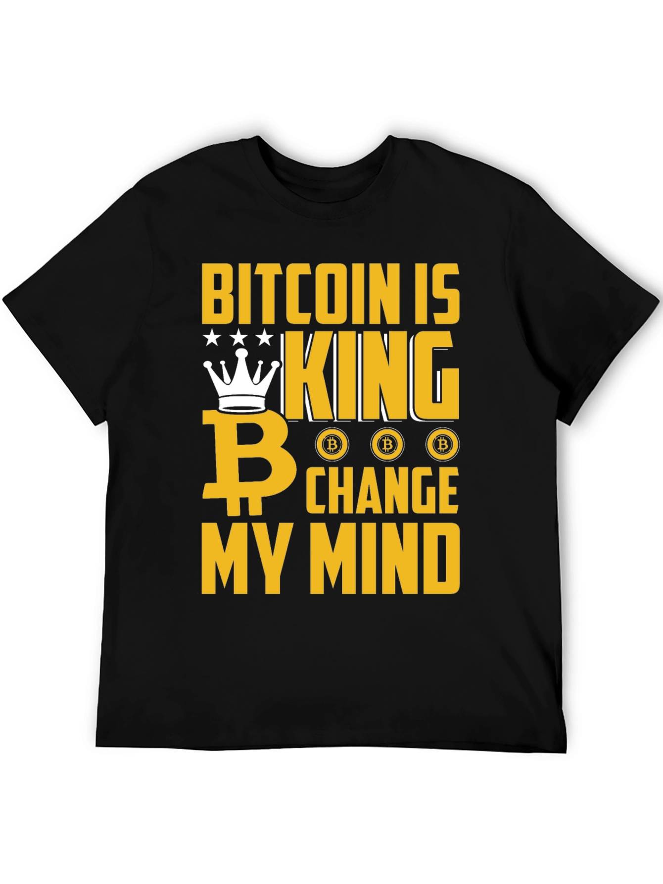 Bitcoin Is King Graphic T-Shirt