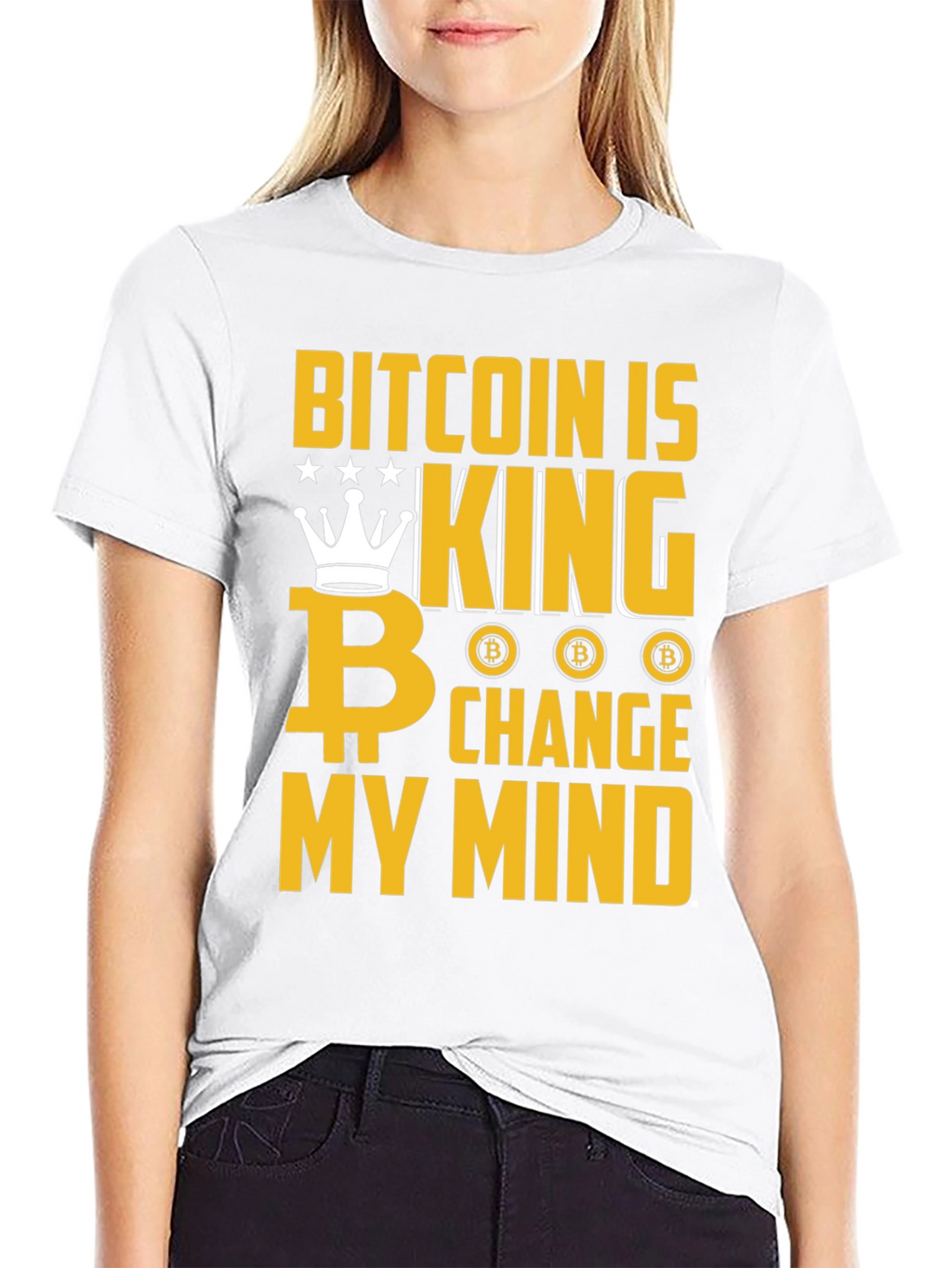 Bitcoin Is King Graphic T-Shirt