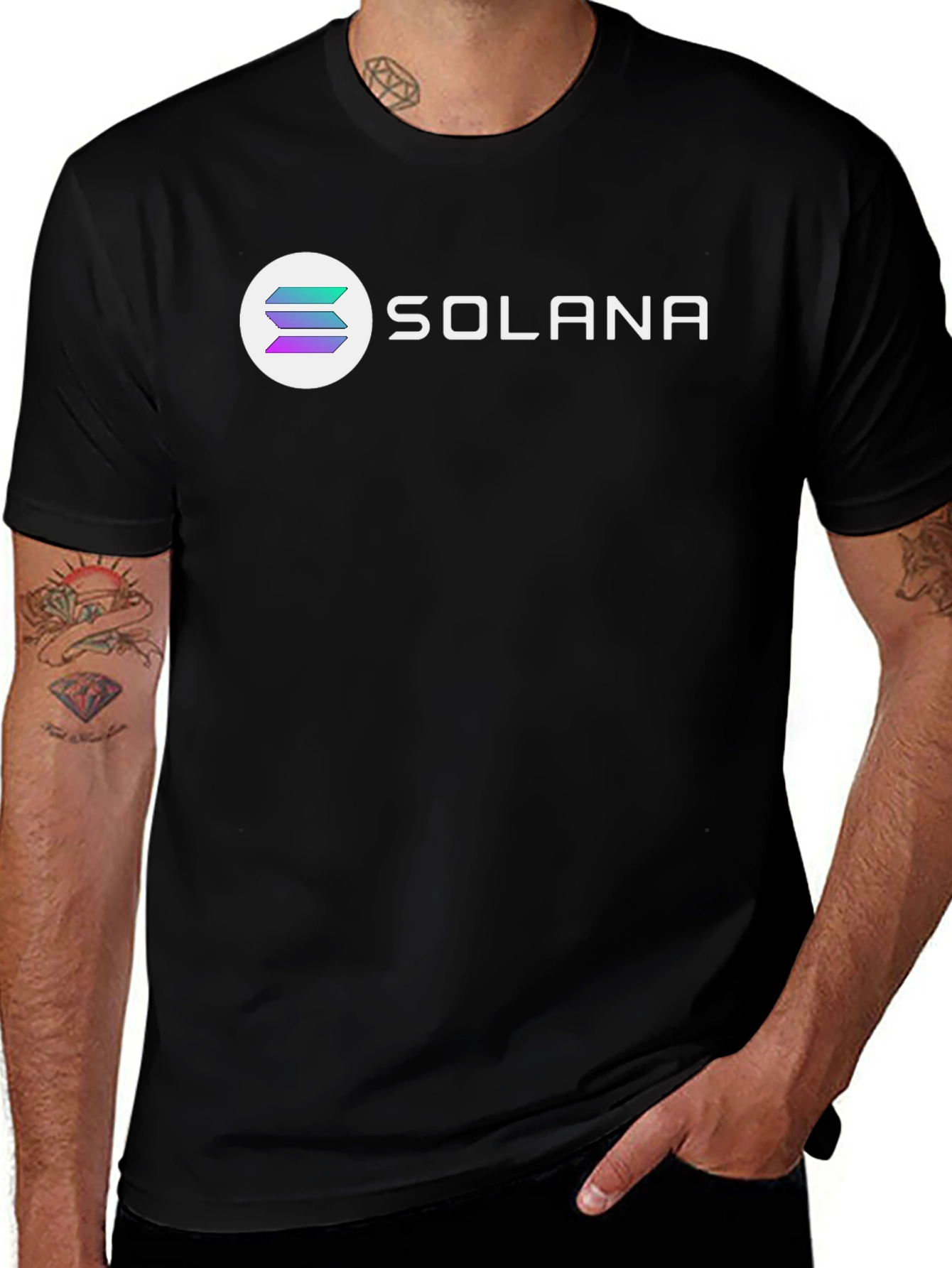 Solana Crypto Black T-Shirt