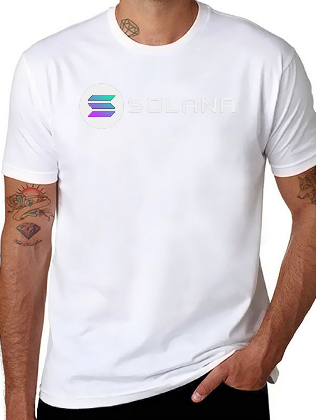 Solana Crypto Black T-Shirt