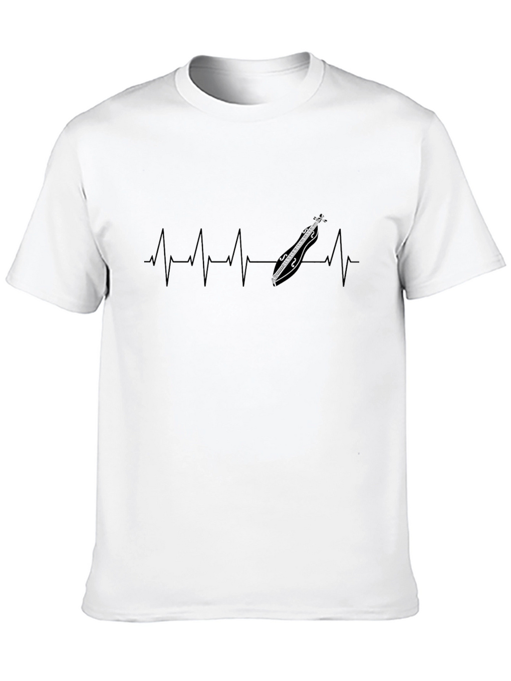Heartbeat Dulcimer T-Shirt - Music Lover Tee