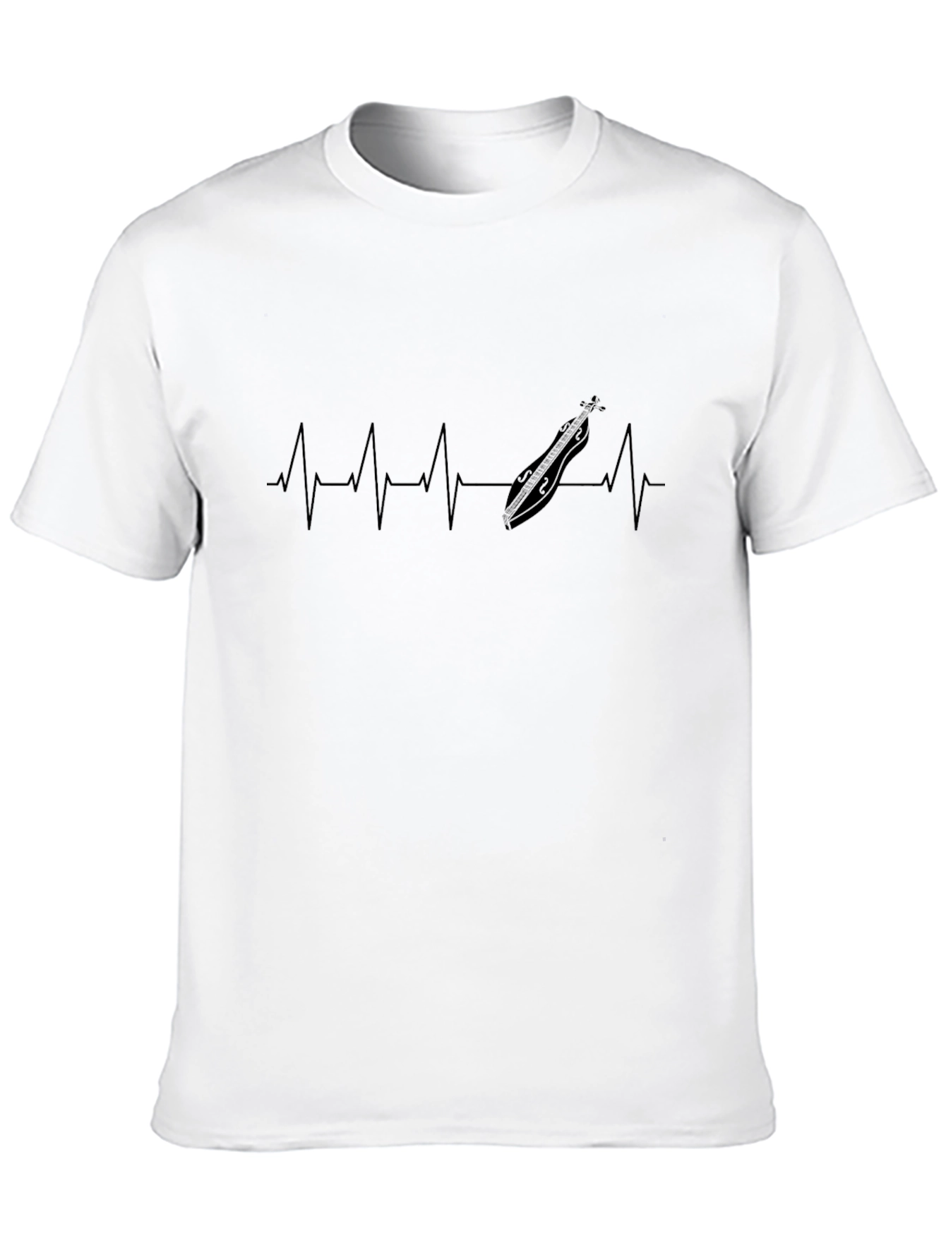 Heartbeat Dulcimer T-Shirt - Music Lover Tee