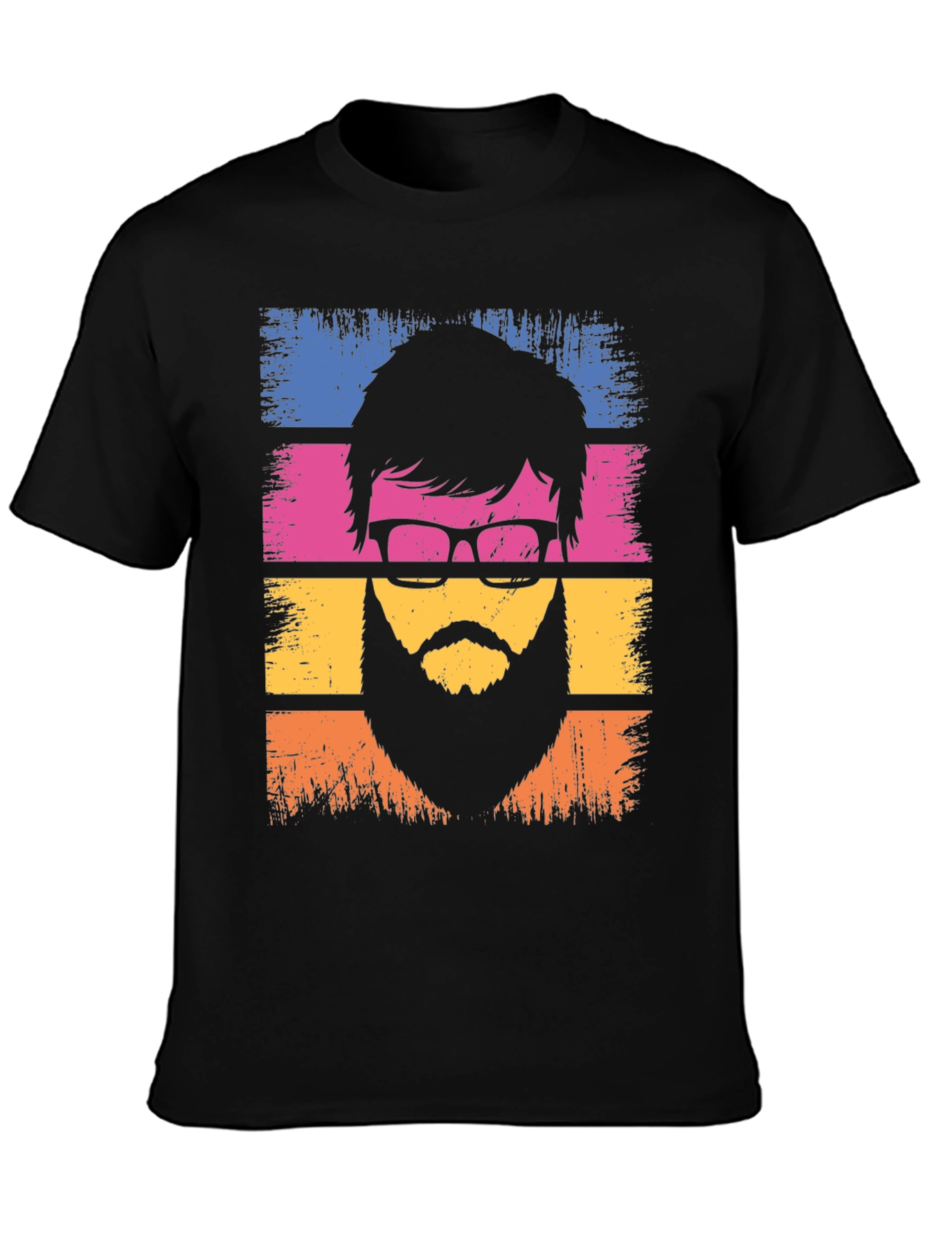Retro Bearded Man Graphic T-Shirt