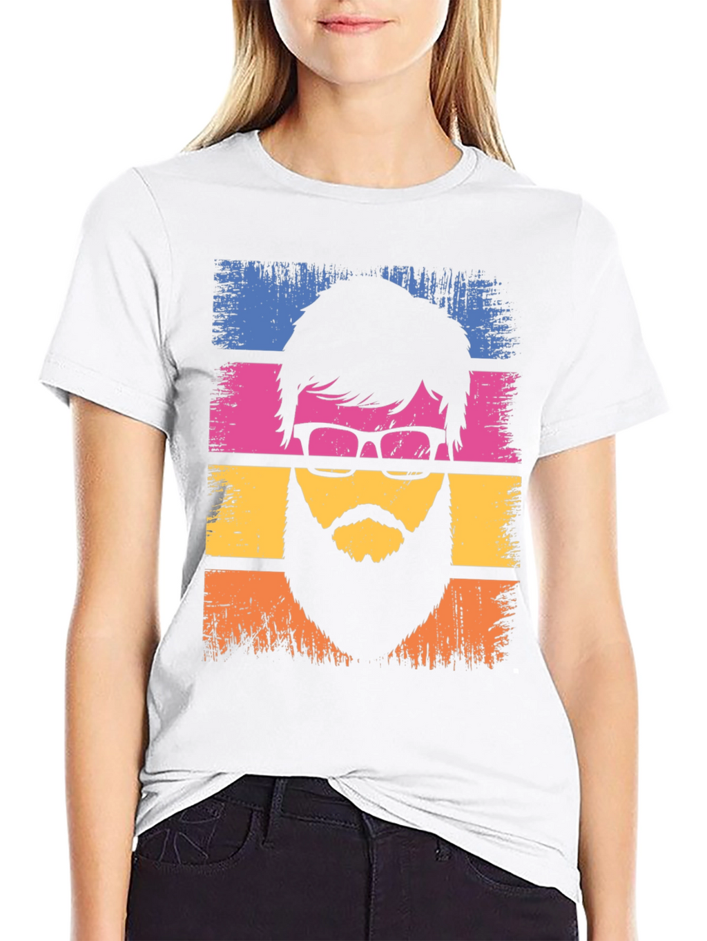 Retro Bearded Man Graphic T-Shirt