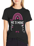 Hes Mine Valentines Day Graphic Tee