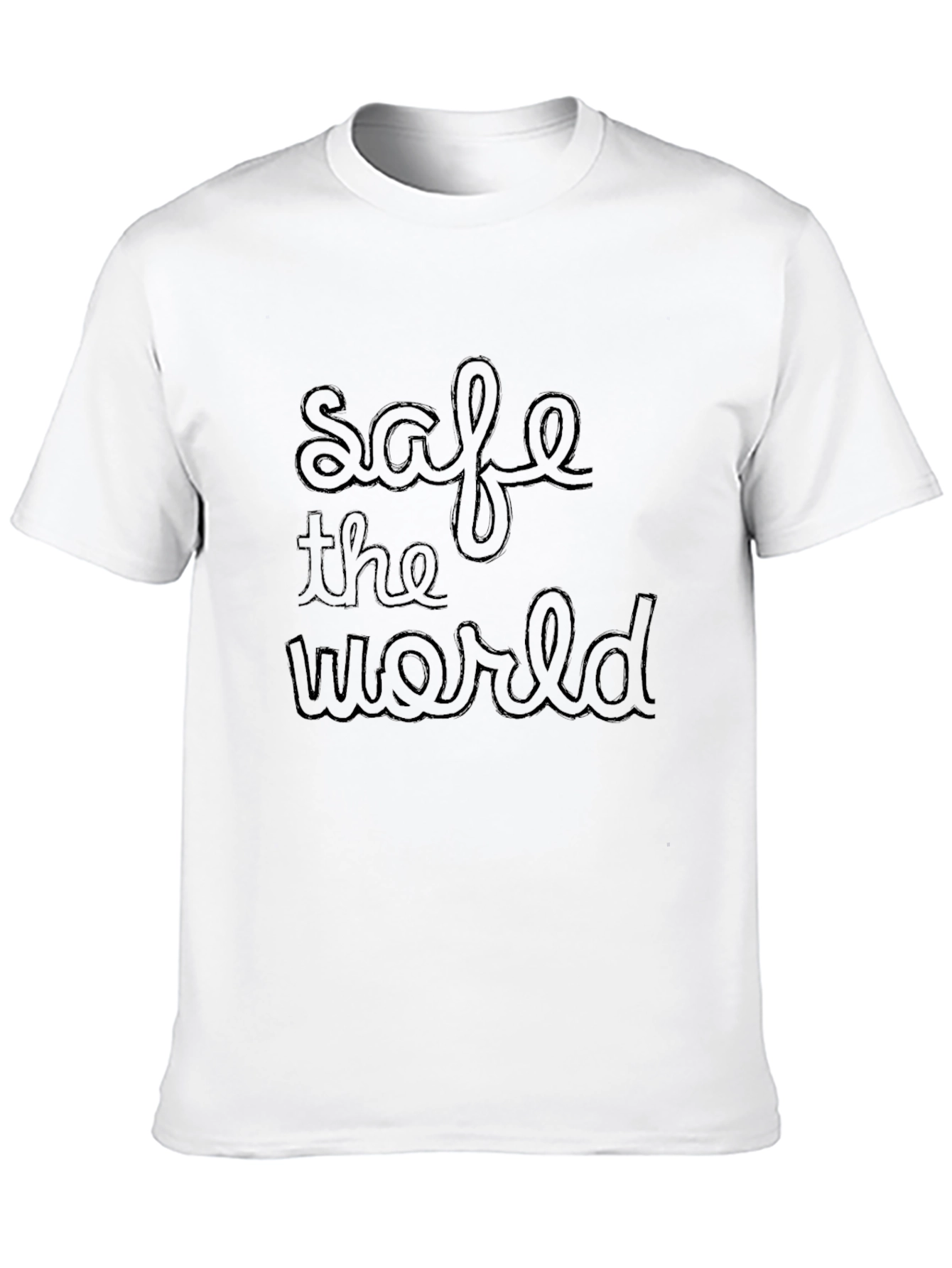 Safe the World Black T-Shirt