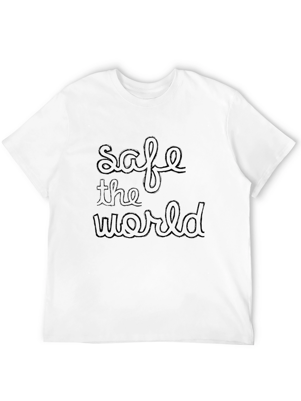 Safe the World Black T-Shirt