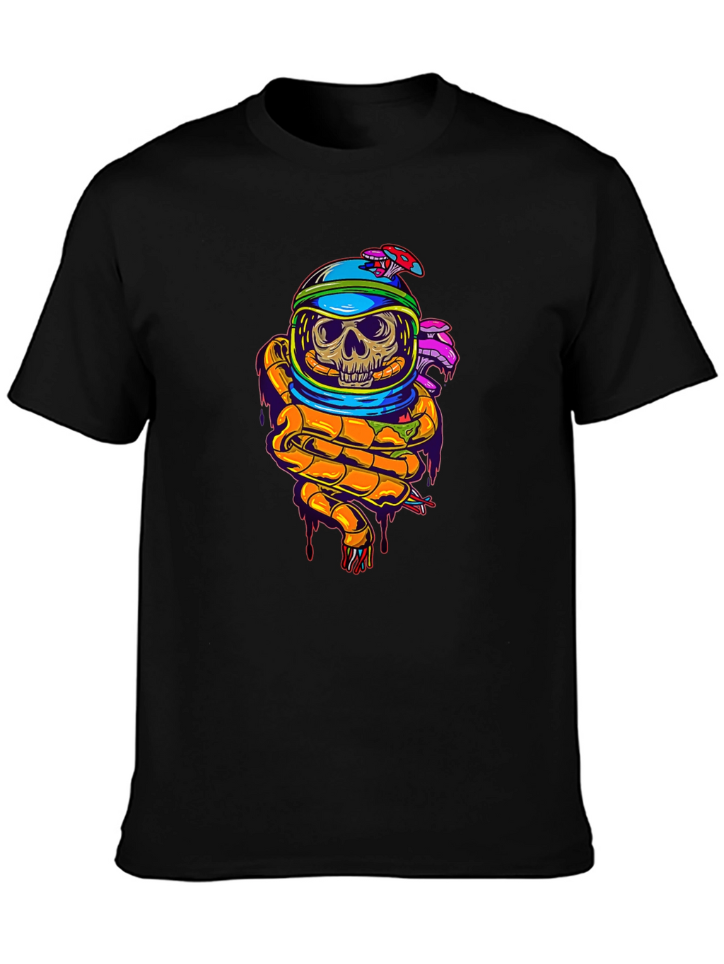 Skull Astronaut Graphic T-Shirt