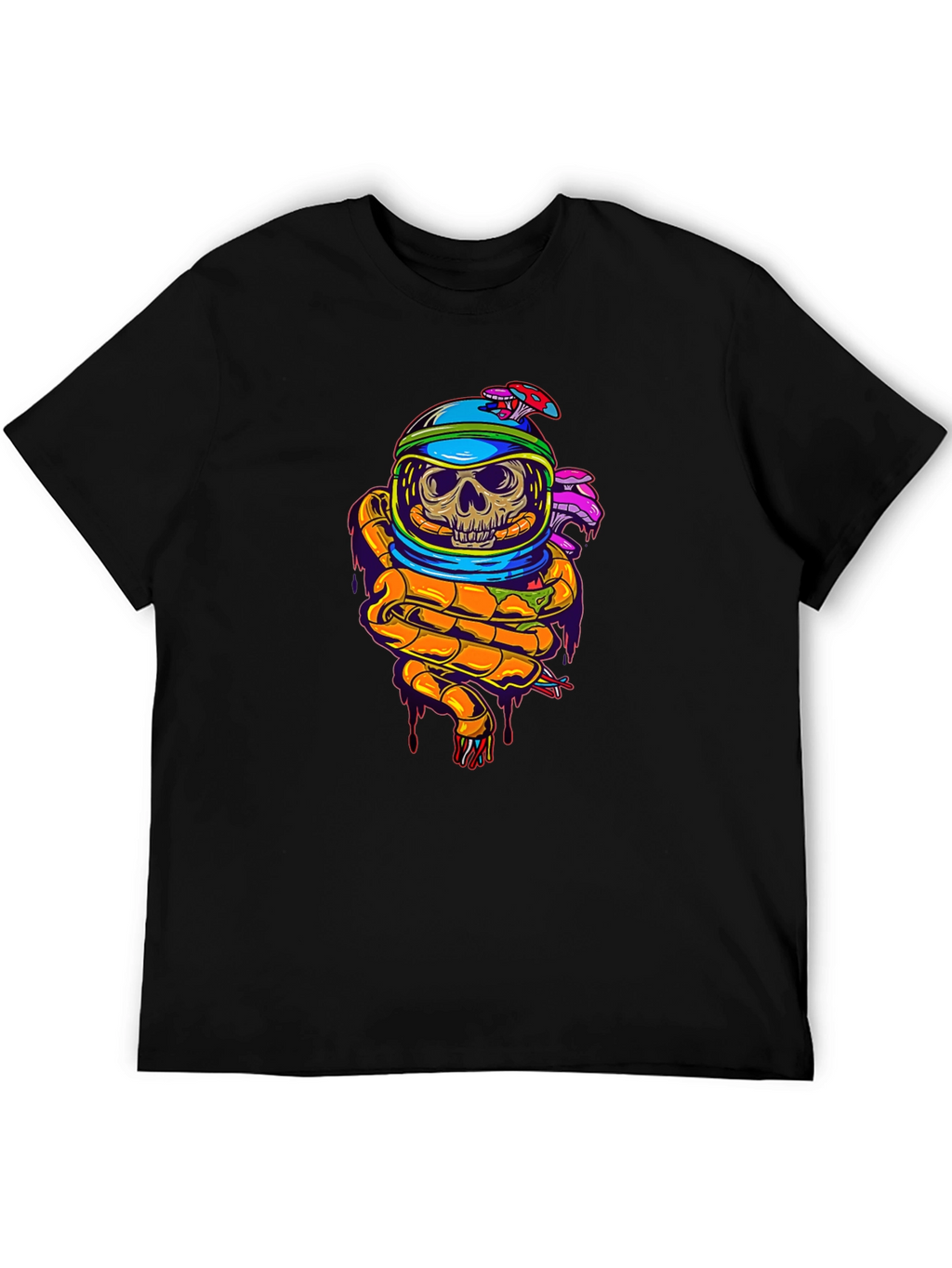 Skull Astronaut Graphic T-Shirt