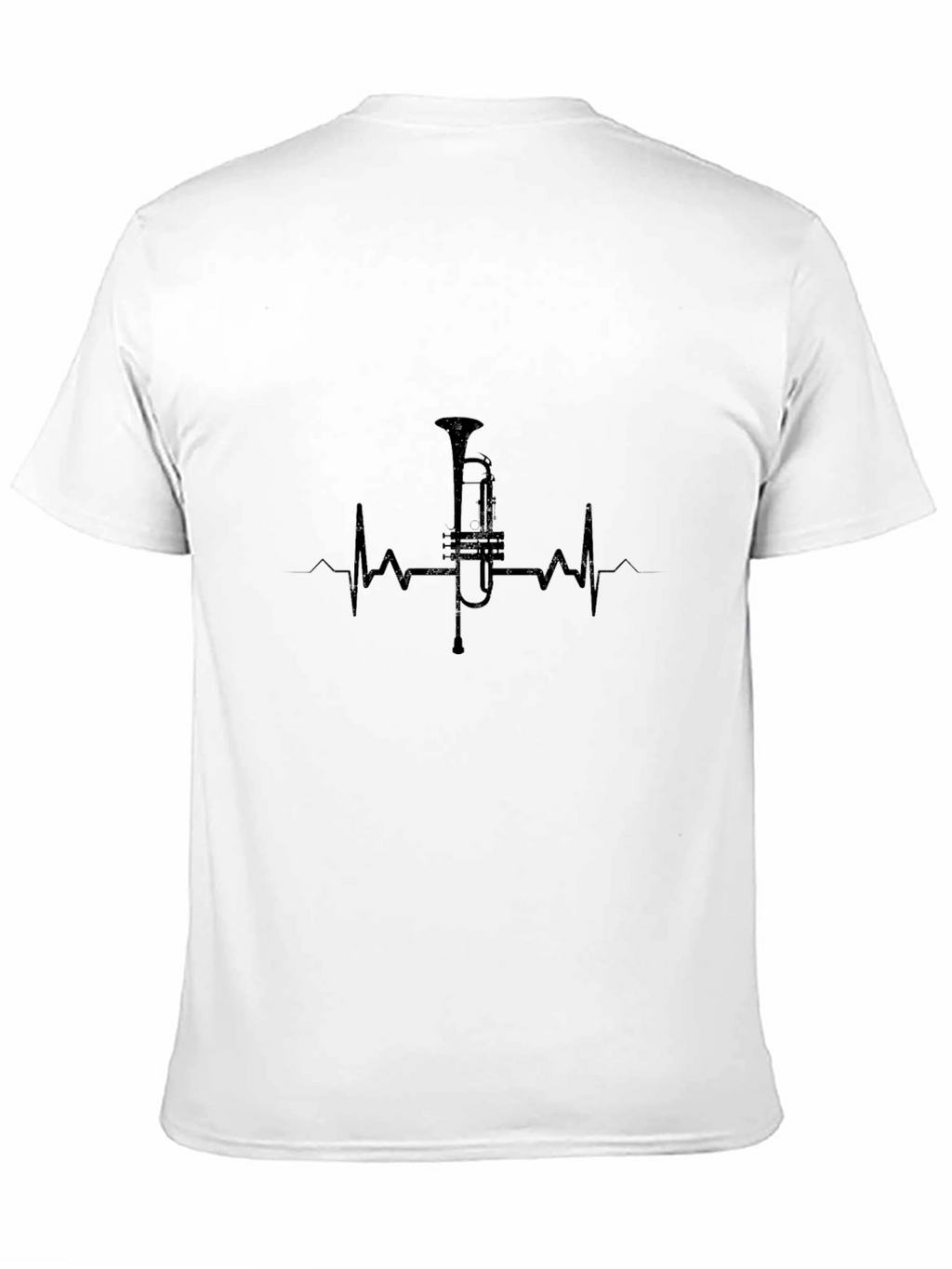 Trumpet Heartbeat T-Shirt - Music Lover Tee