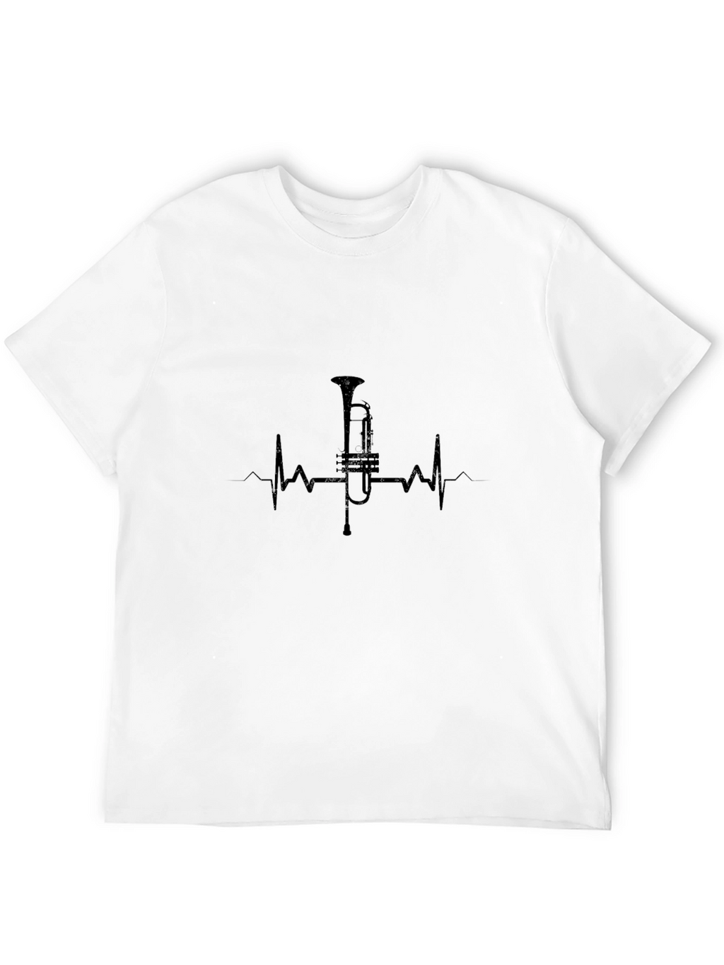Trumpet Heartbeat T-Shirt - Music Lover Tee
