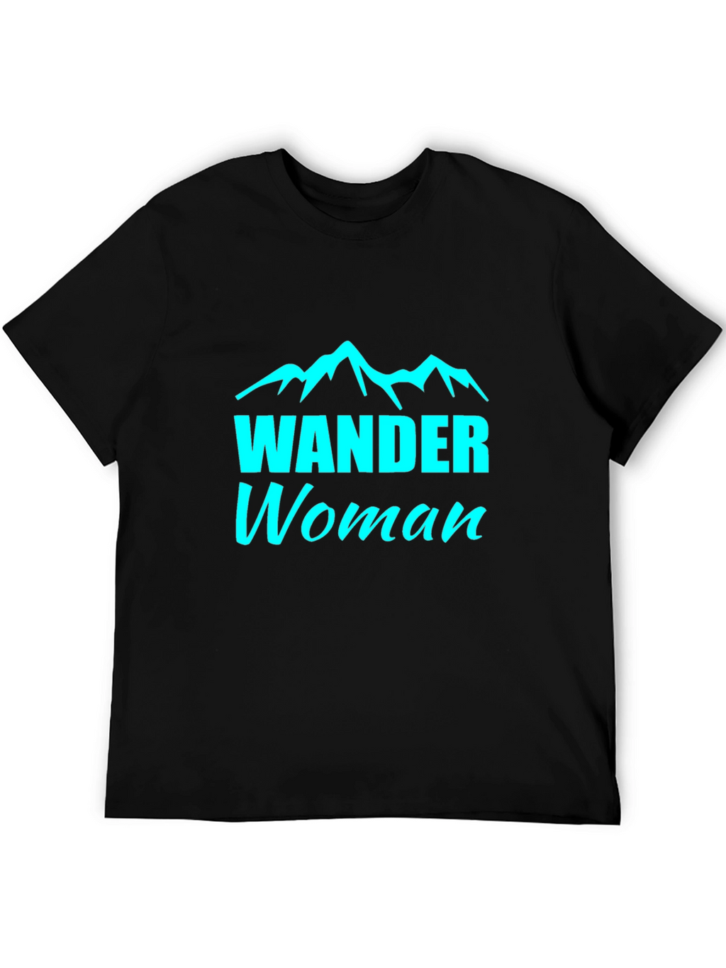 Wander Woman Black Tee - Mountain Adventure Shirt