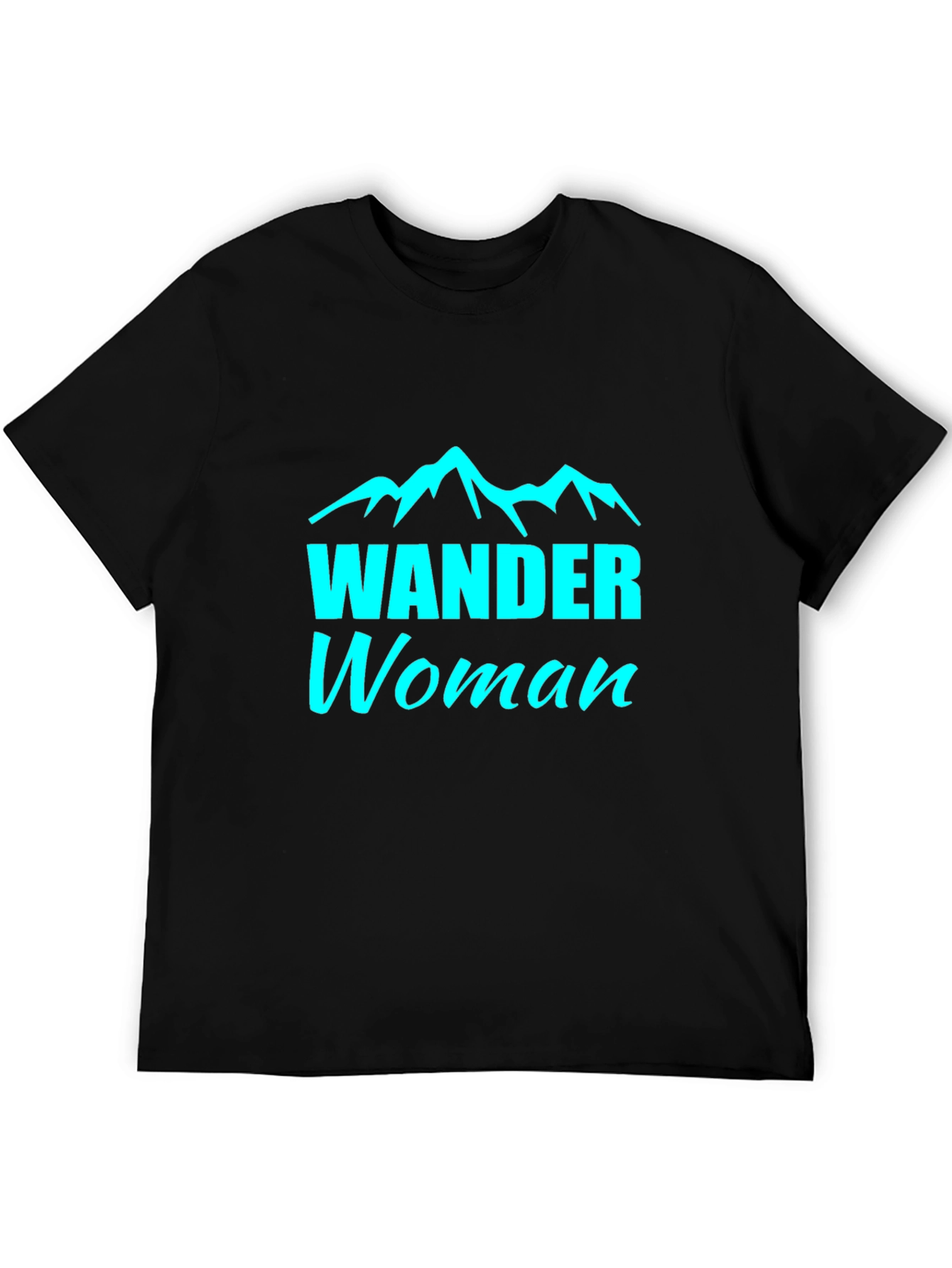 Wander Woman Black Tee - Mountain Adventure Shirt