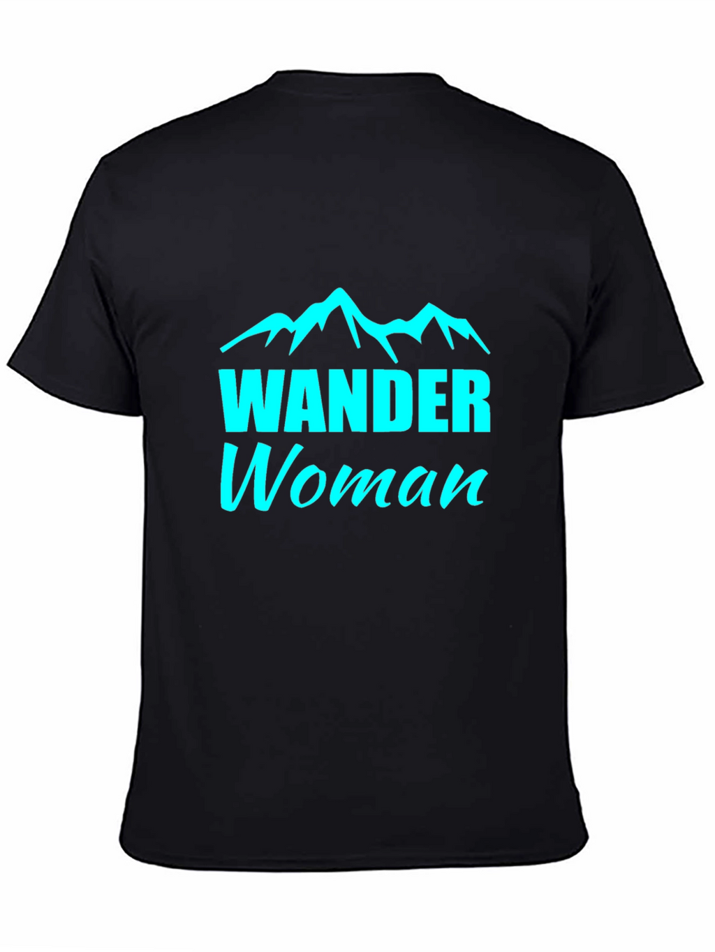 Wander Woman Black Tee - Mountain Adventure Shirt