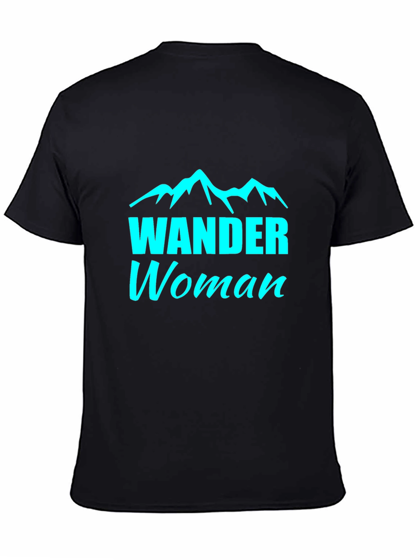 Wander Woman Black Tee - Mountain Adventure Shirt
