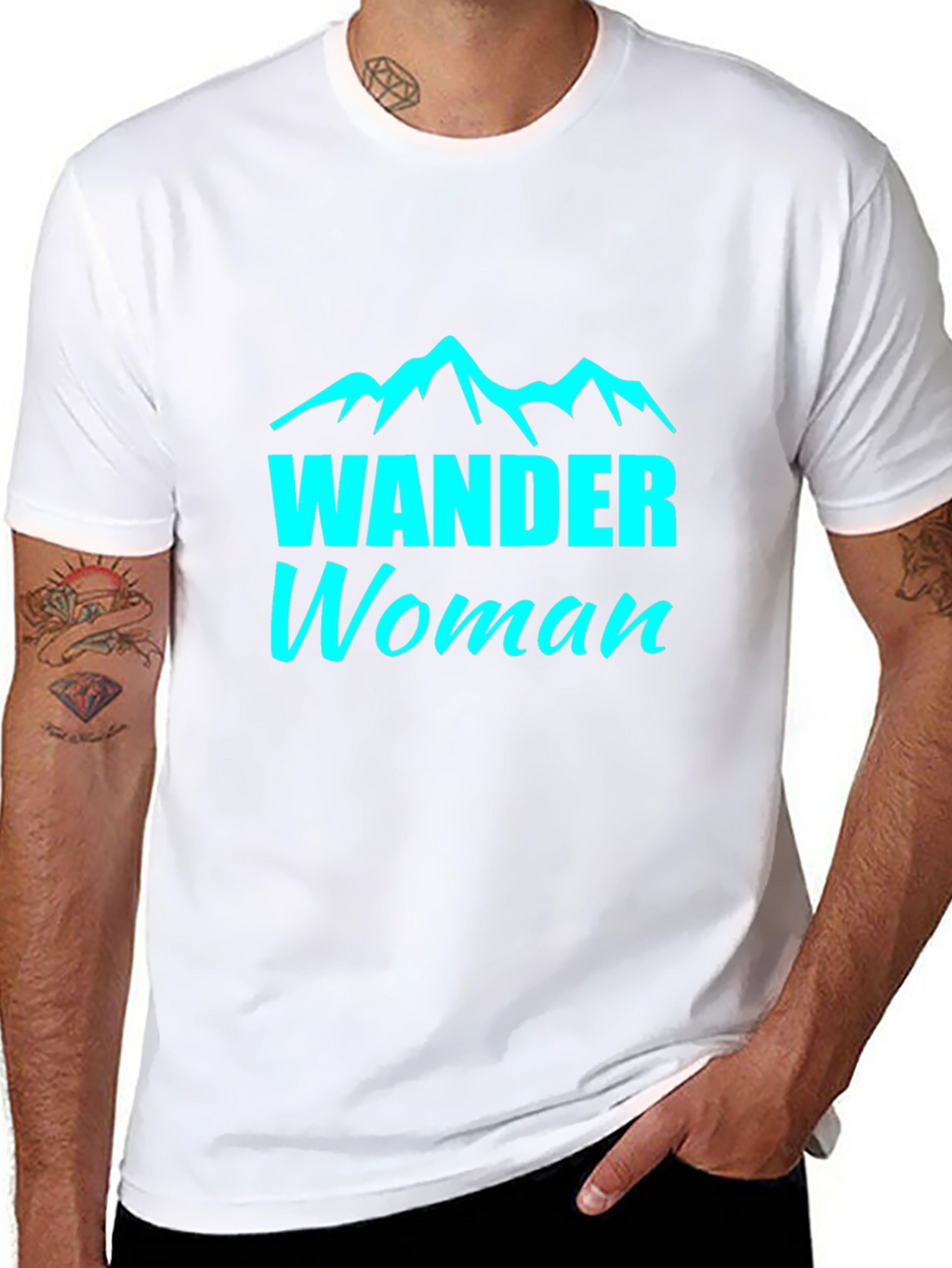 Wander Woman Black Tee - Mountain Adventure Shirt