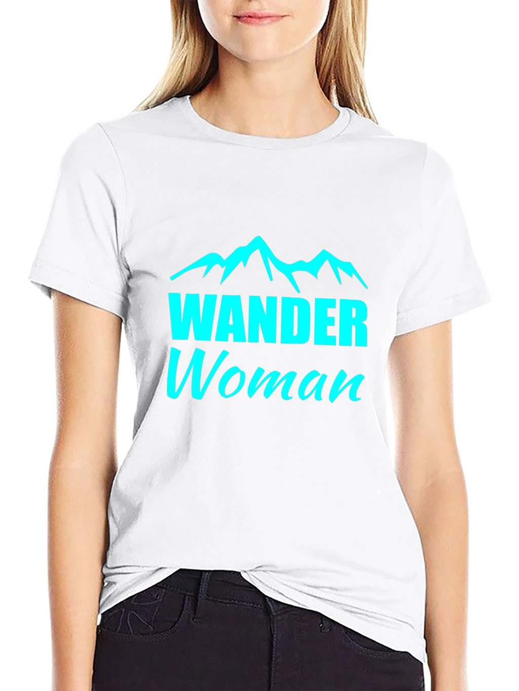 Wander Woman Black Tee - Mountain Adventure Shirt