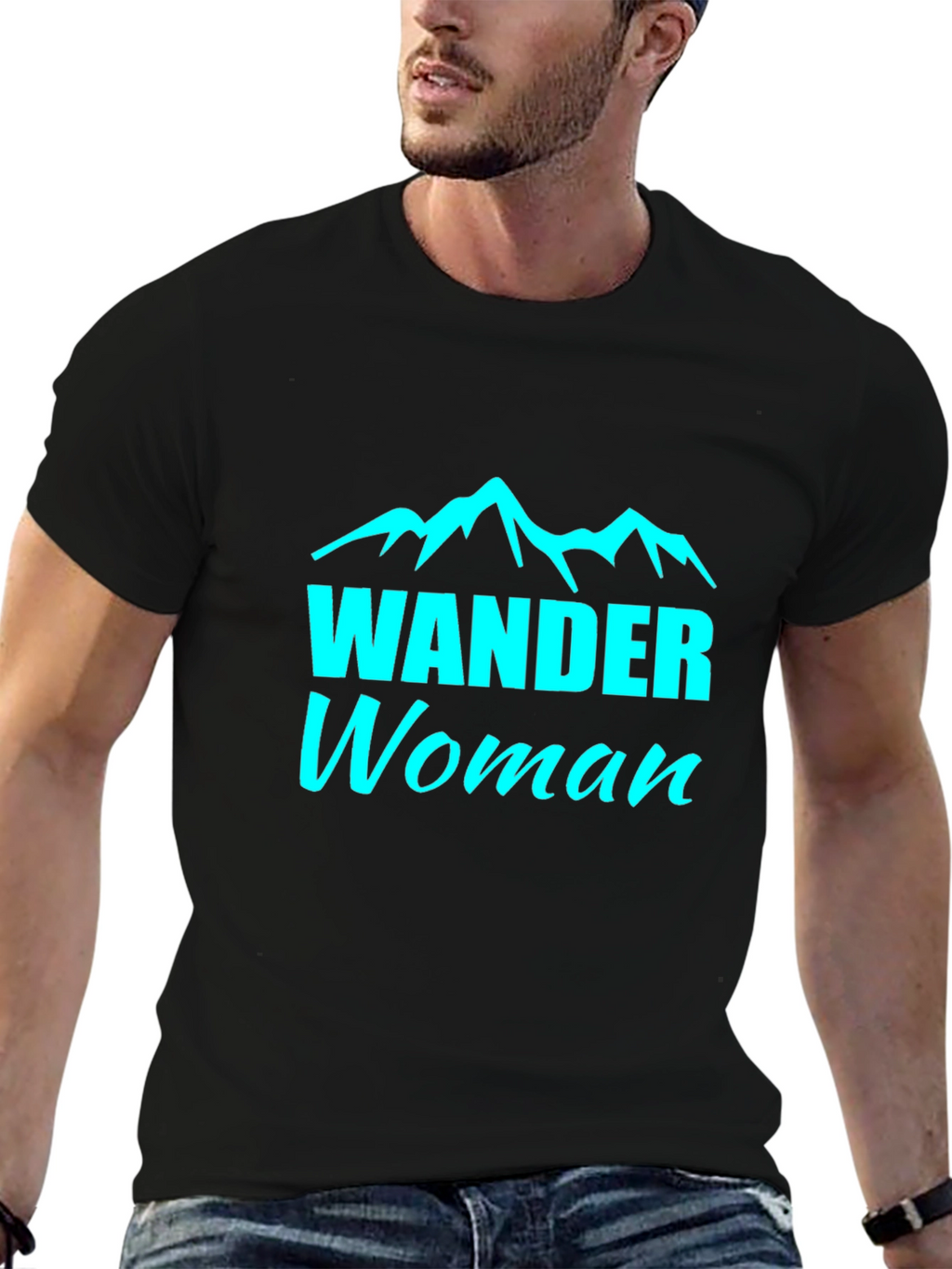 Wander Woman Black Tee - Mountain Adventure Shirt