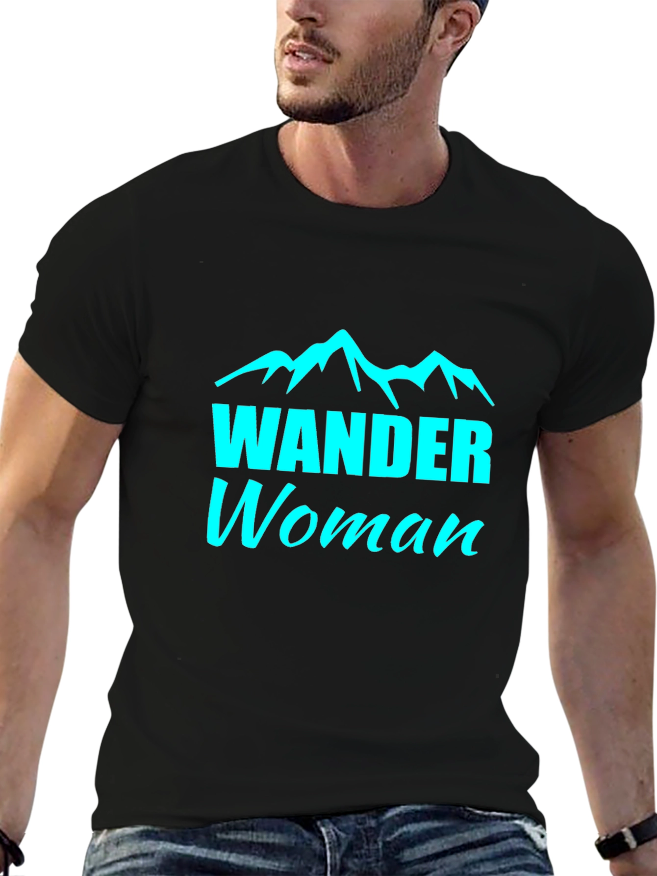 Wander Woman Black Tee - Mountain Adventure Shirt