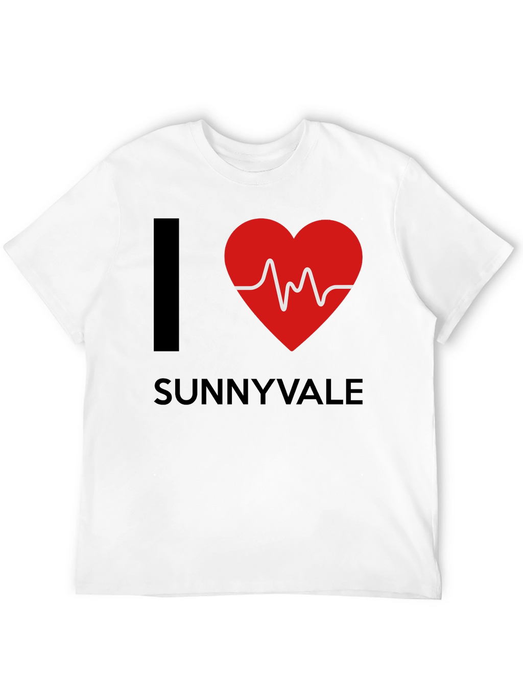 I Heart Sunnyvale Graphic T-Shirt - Trendy Casual Tee