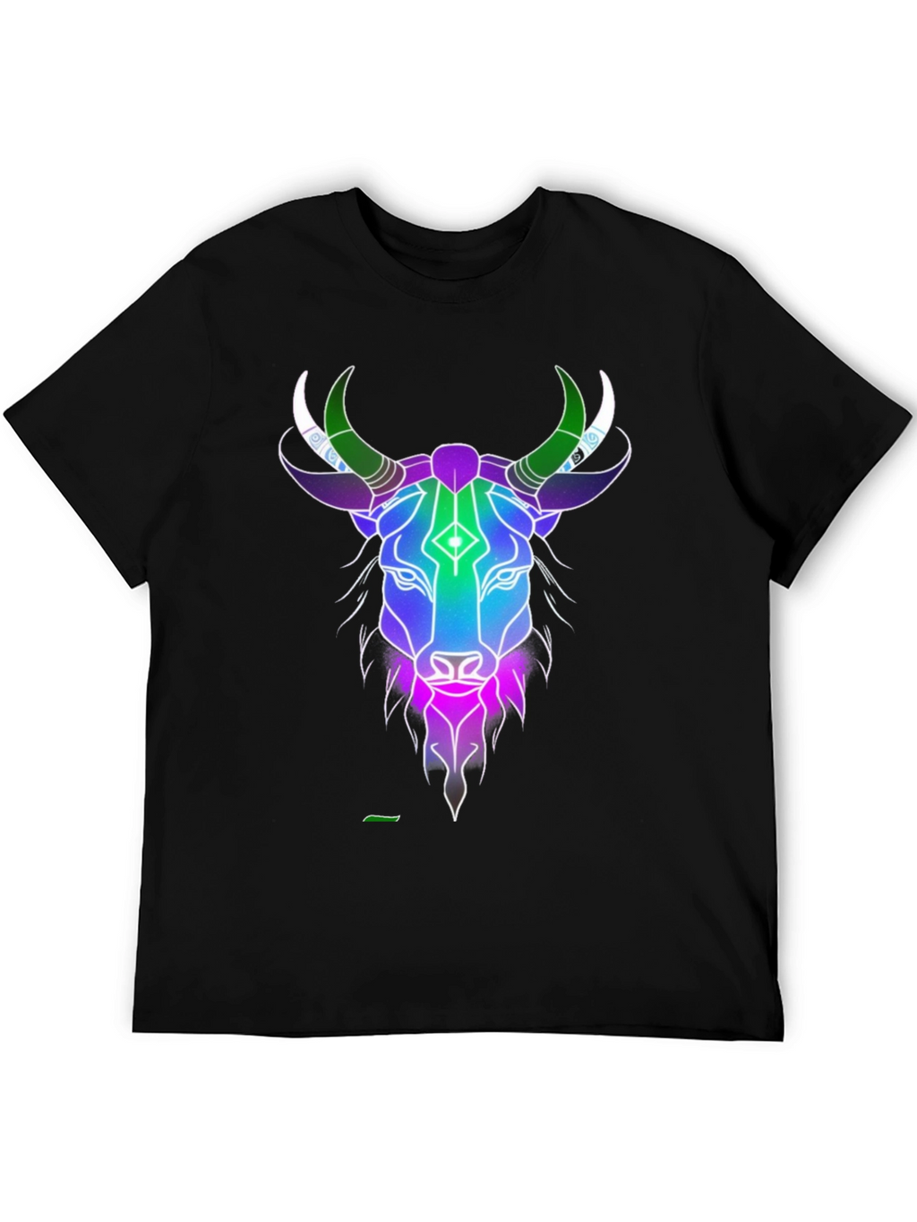 Cosmic Bull Graphic Tee - Mens Black T-Shirt
