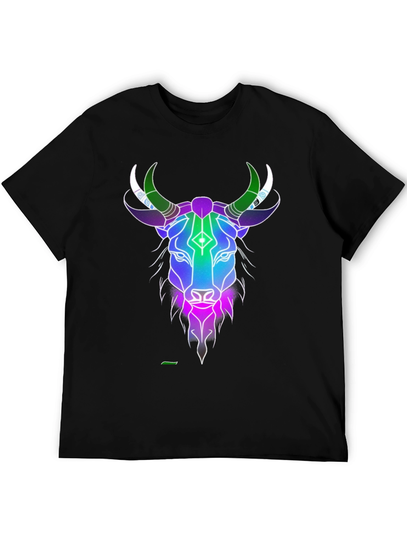 Cosmic Bull Graphic Tee - Mens Black T-Shirt