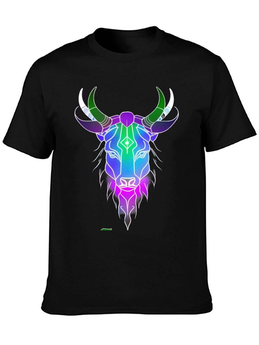 Cosmic Bull Graphic Tee - Mens Black T-Shirt