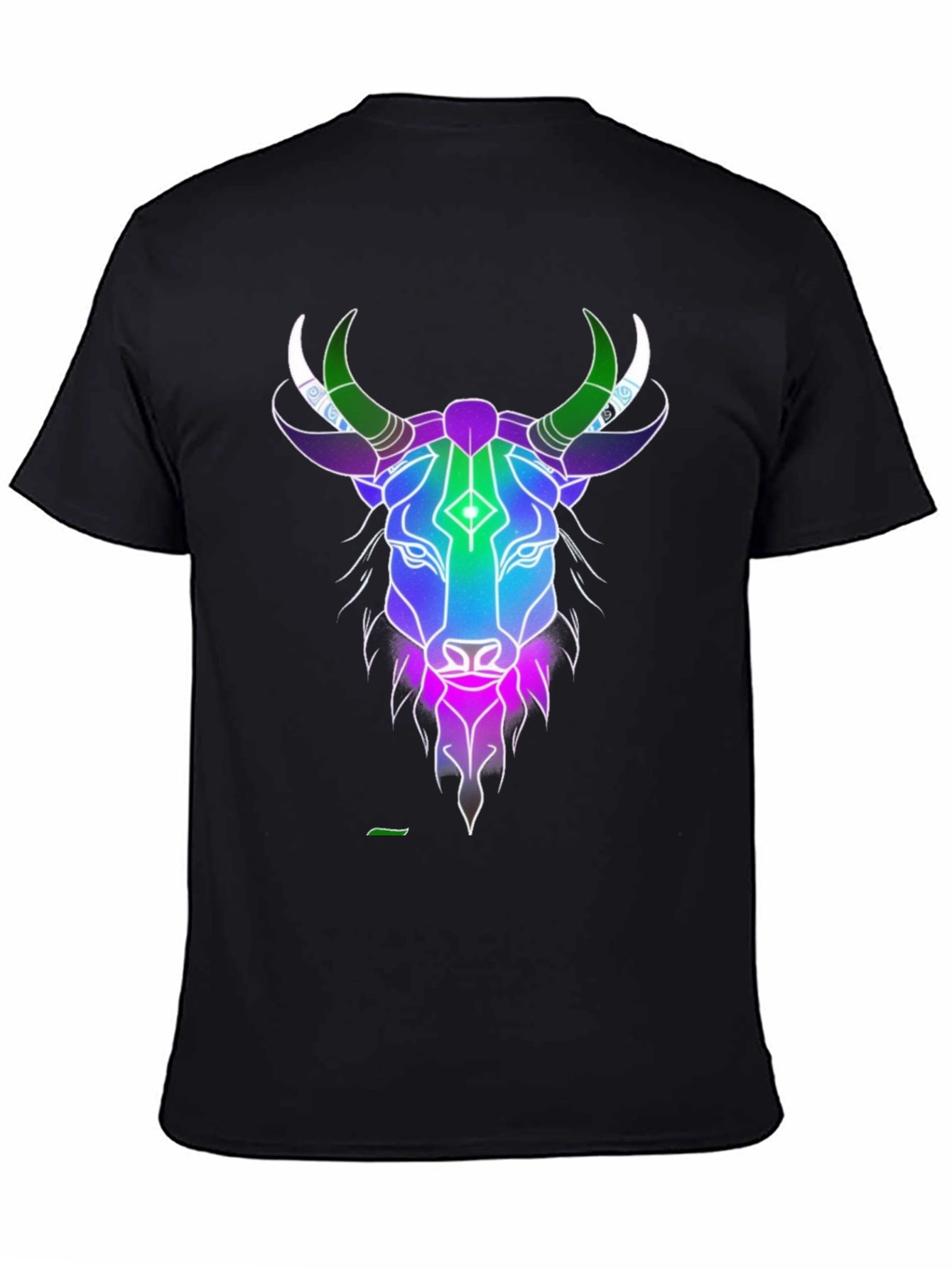 Cosmic Bull Graphic Tee - Mens Black T-Shirt