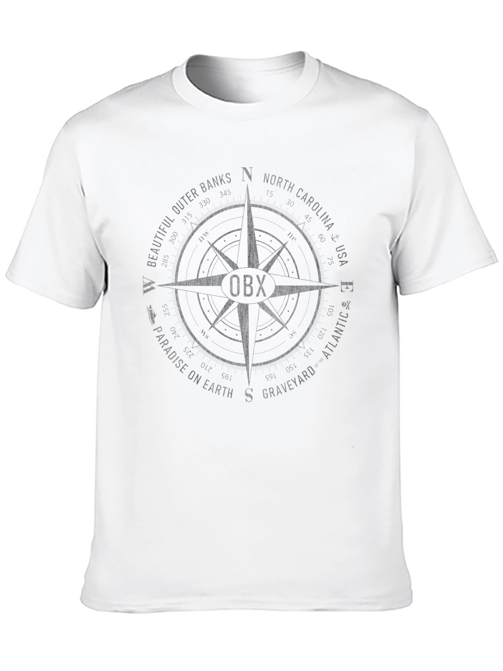 OBX Compass Graphic T-Shirt - Outer Banks Apparel