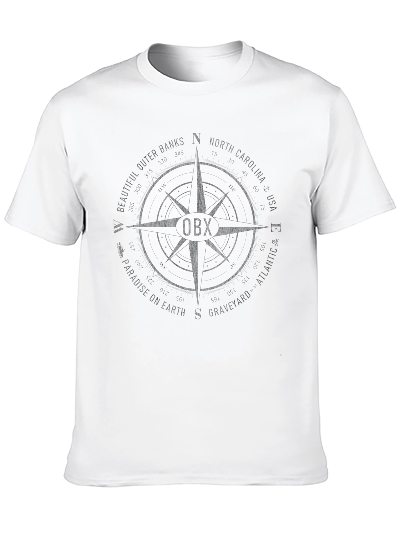 OBX Compass Graphic T-Shirt - Outer Banks Apparel