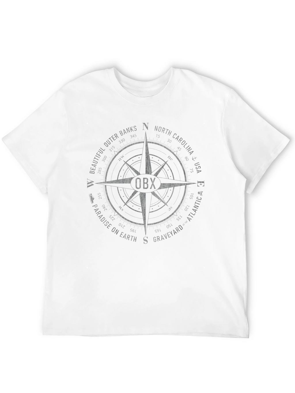 OBX Compass Graphic T-Shirt - Outer Banks Apparel