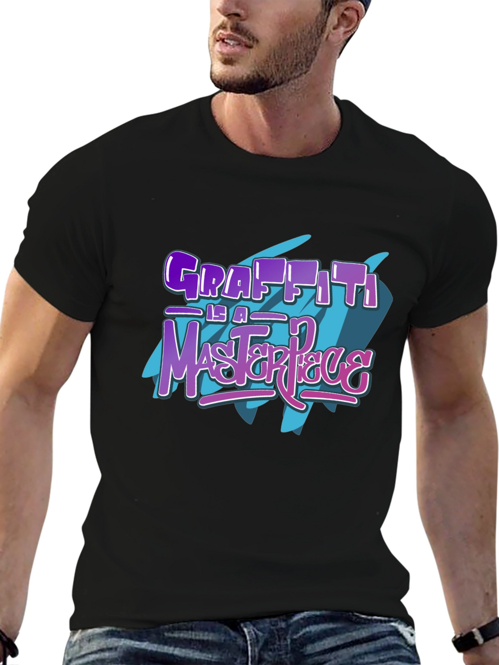 Graffiti Masterpiece Black T-Shirt
