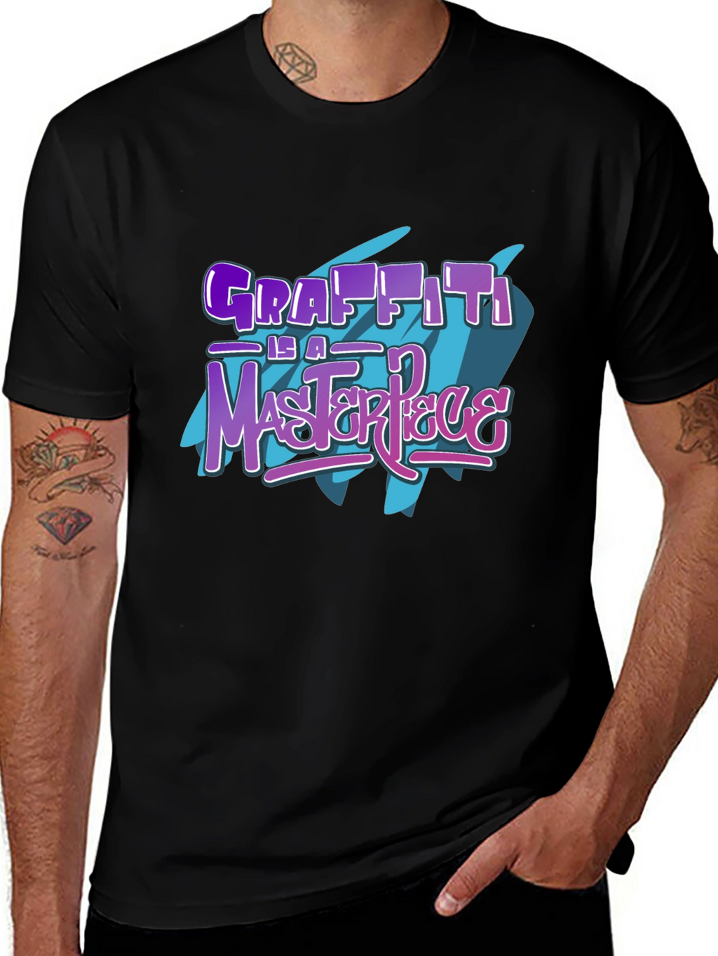 Graffiti Masterpiece Black T-Shirt
