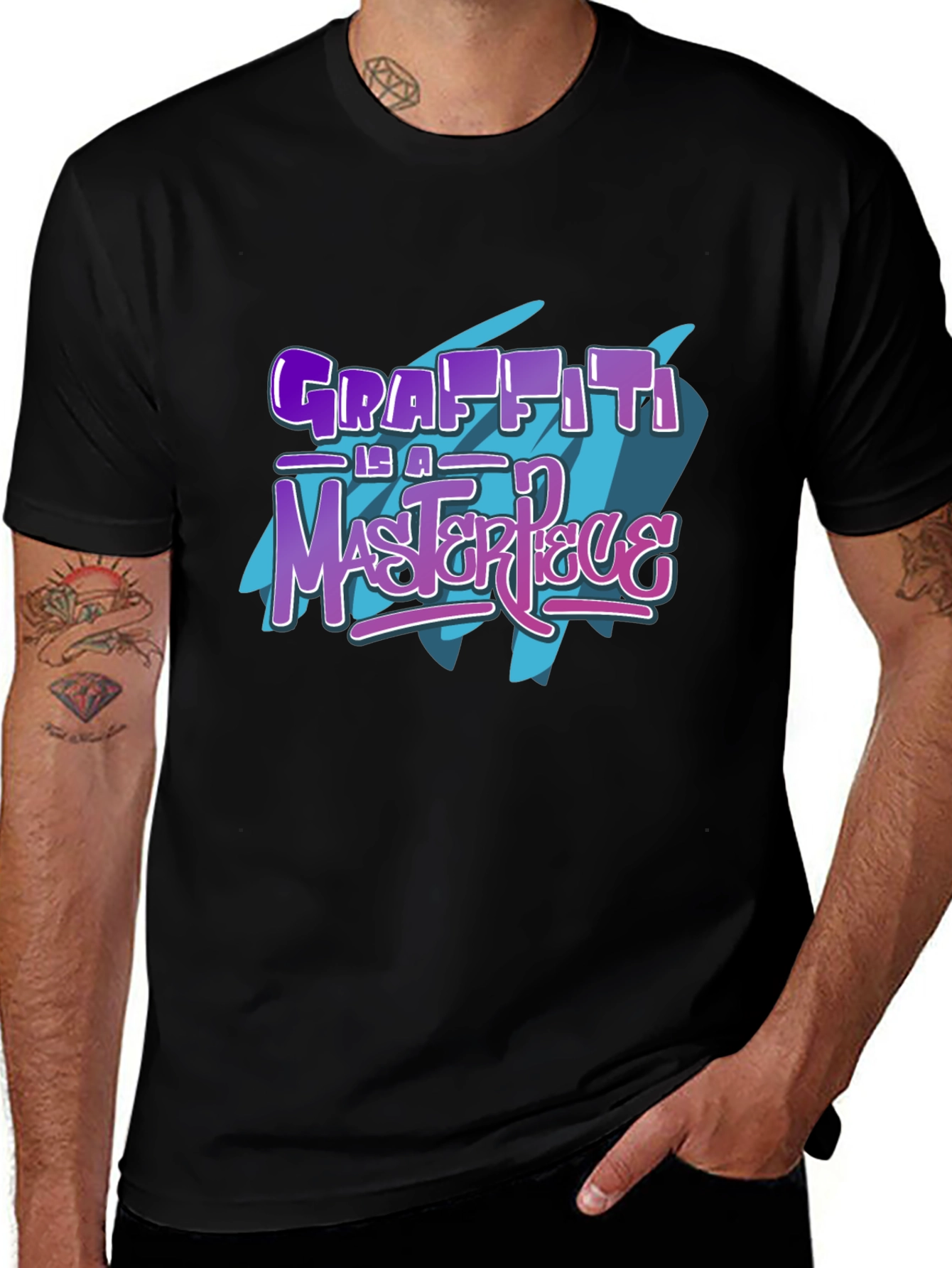 Graffiti Masterpiece Black T-Shirt