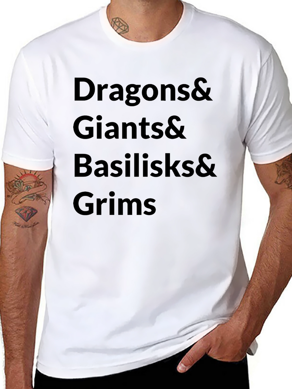Dragons & Giants T-Shirt - Fantasy Creature Tee