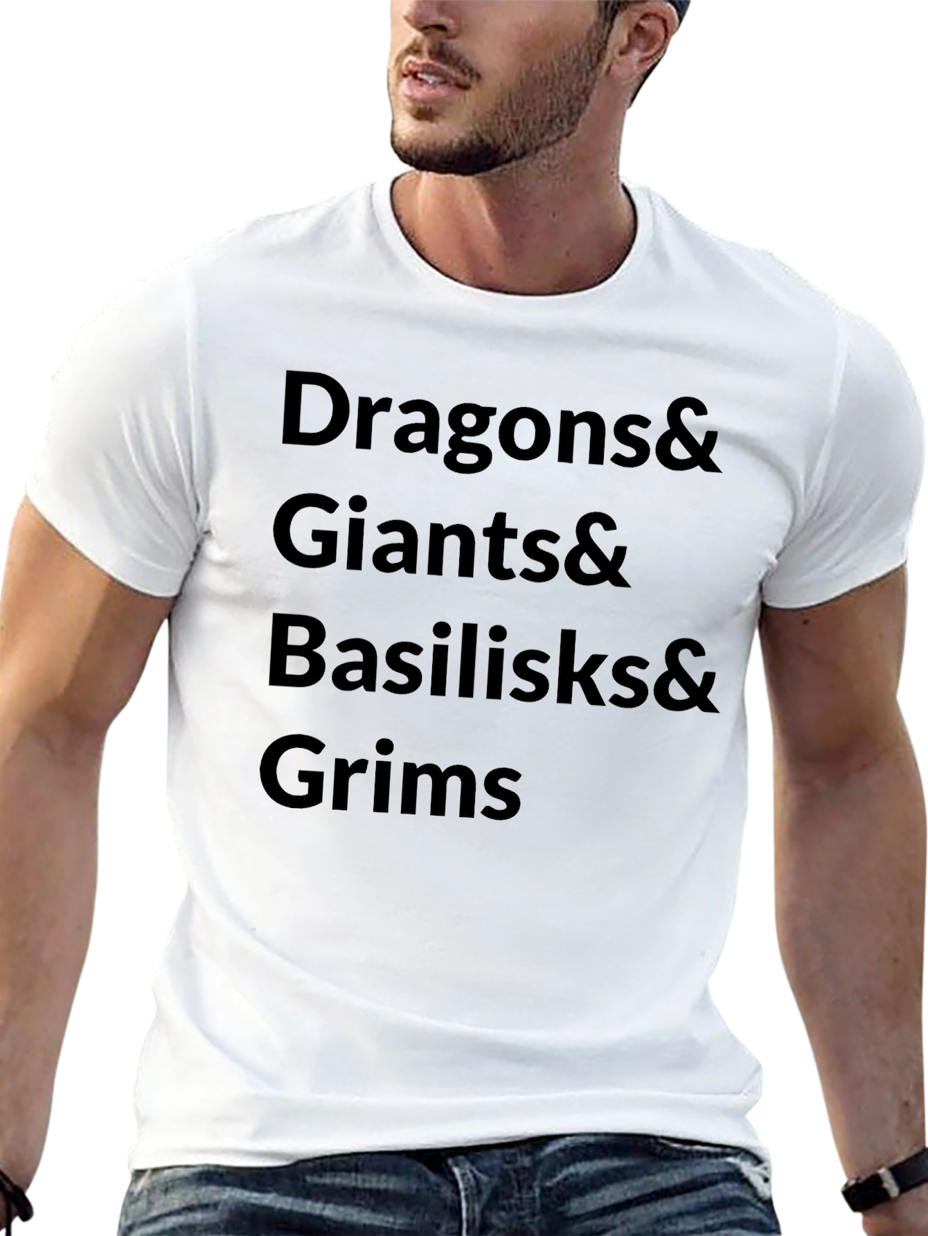 Dragons & Giants T-Shirt - Fantasy Creature Tee