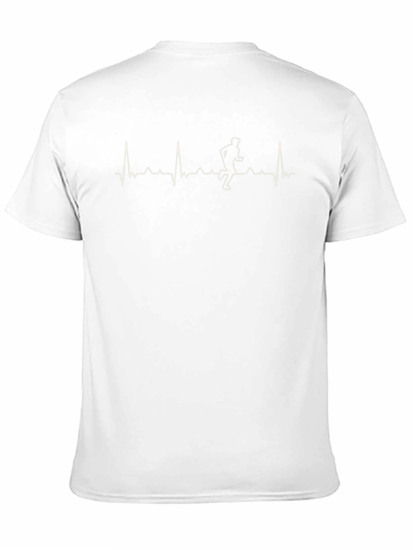 Runners Heartbeat T-Shirt - Black Graphic Tee